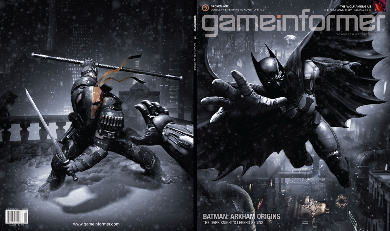 Arkham Origins Game Informer cover